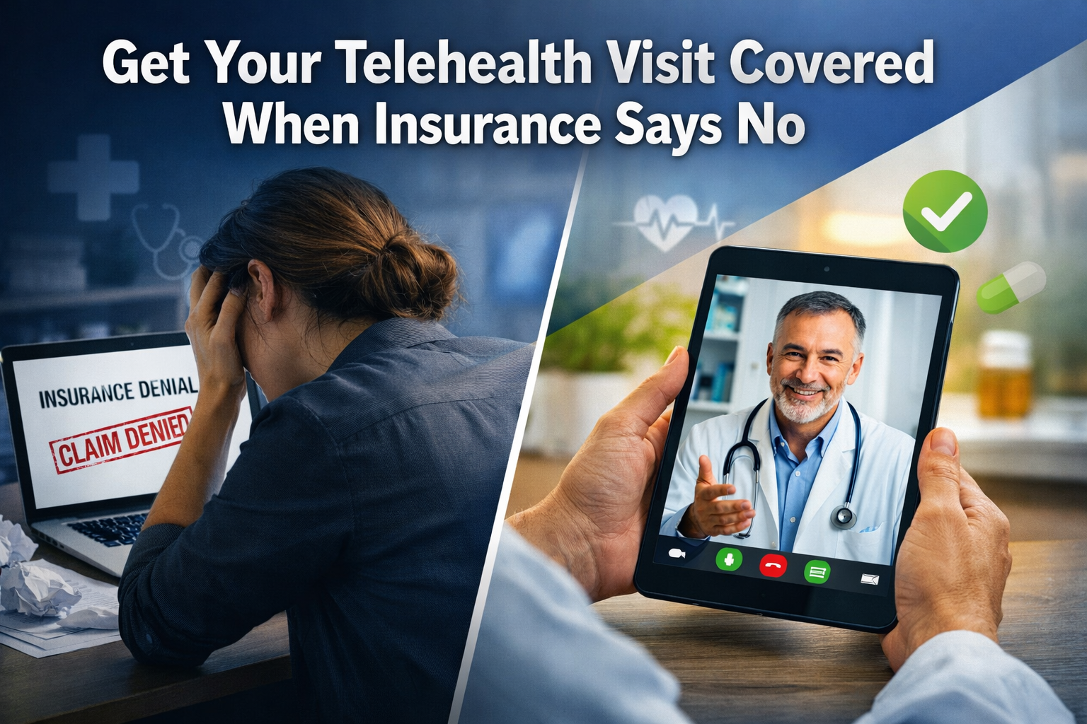 How to Get a Telehealth Visit Covered When Your Insurer Says No? Cover